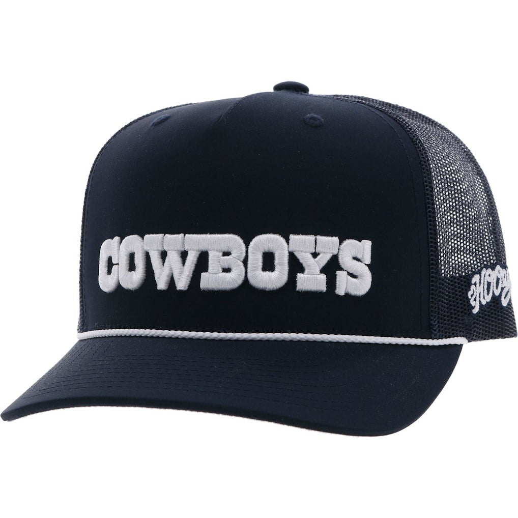 Dallas Cowboys HOOey Wordmark Rope Trucker Adjustable Hat Navy - NFL