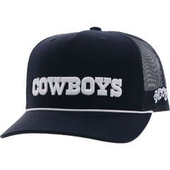 Dallas Cowboys HOOey Wordmark Rope Trucker Adjustable Hat Navy - NFL