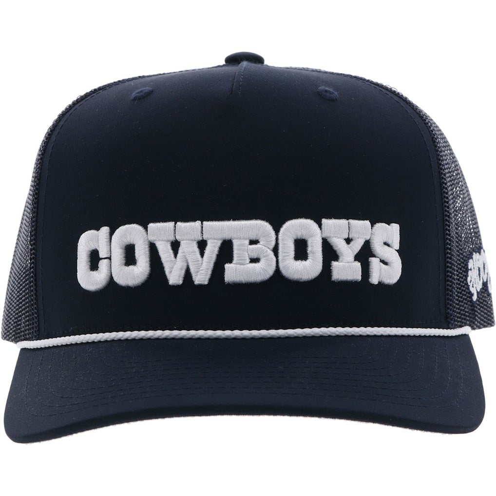 Dallas Cowboys HOOey Wordmark Rope Trucker Adjustable Hat Navy - NFL
