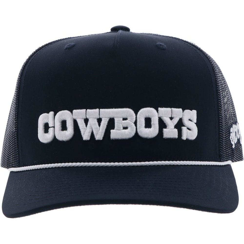 Dallas Cowboys HOOey Wordmark Rope Trucker Adjustable Hat Navy - NFL