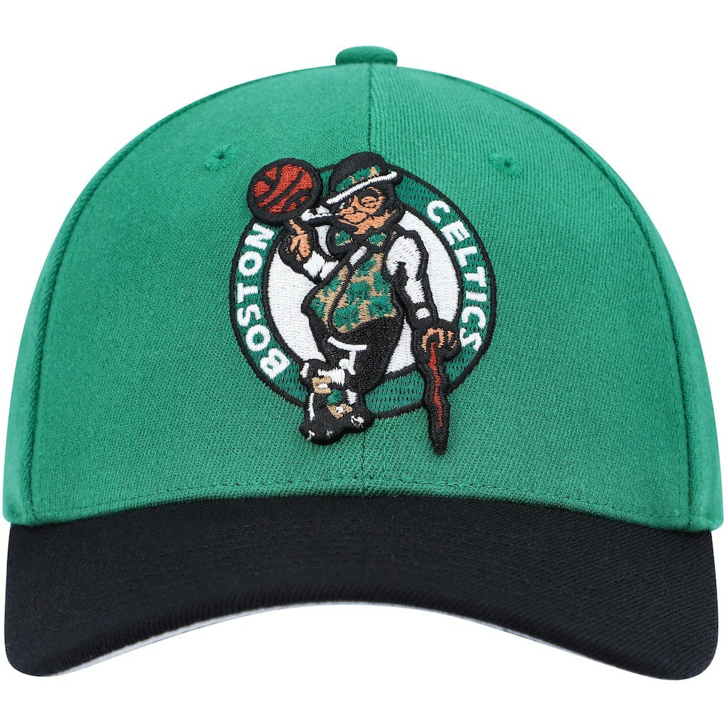 Mitchell & Ness - Boston Celtics MVP Team Two-Tone 2.0 Stretch-Snapback Hat - Kelly Green/Black