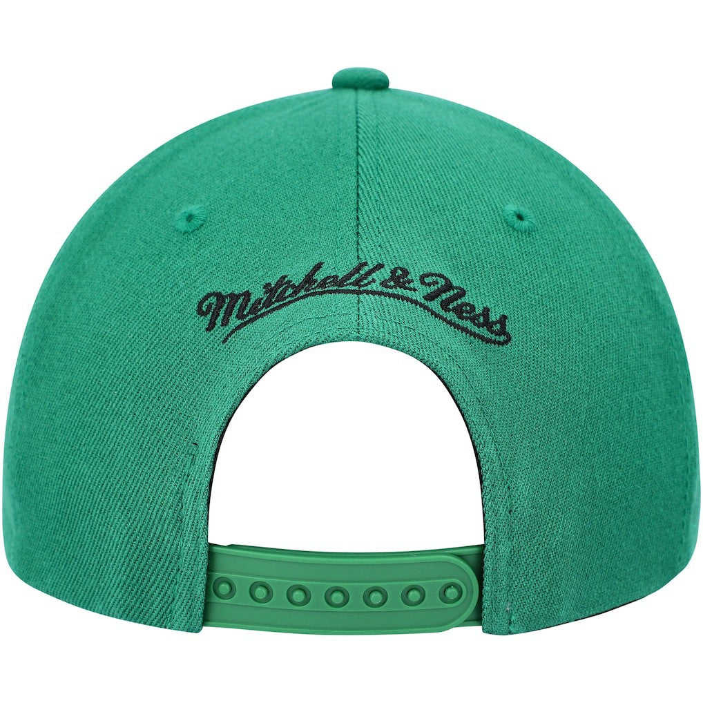Mitchell & Ness - Boston Celtics MVP Team Two-Tone 2.0 Stretch-Snapback Hat - Kelly Green/Black