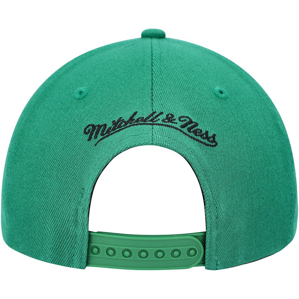 Mitchell & Ness - Boston Celtics MVP Team Two-Tone 2.0 Stretch-Snapback Hat - Kelly Green/Black