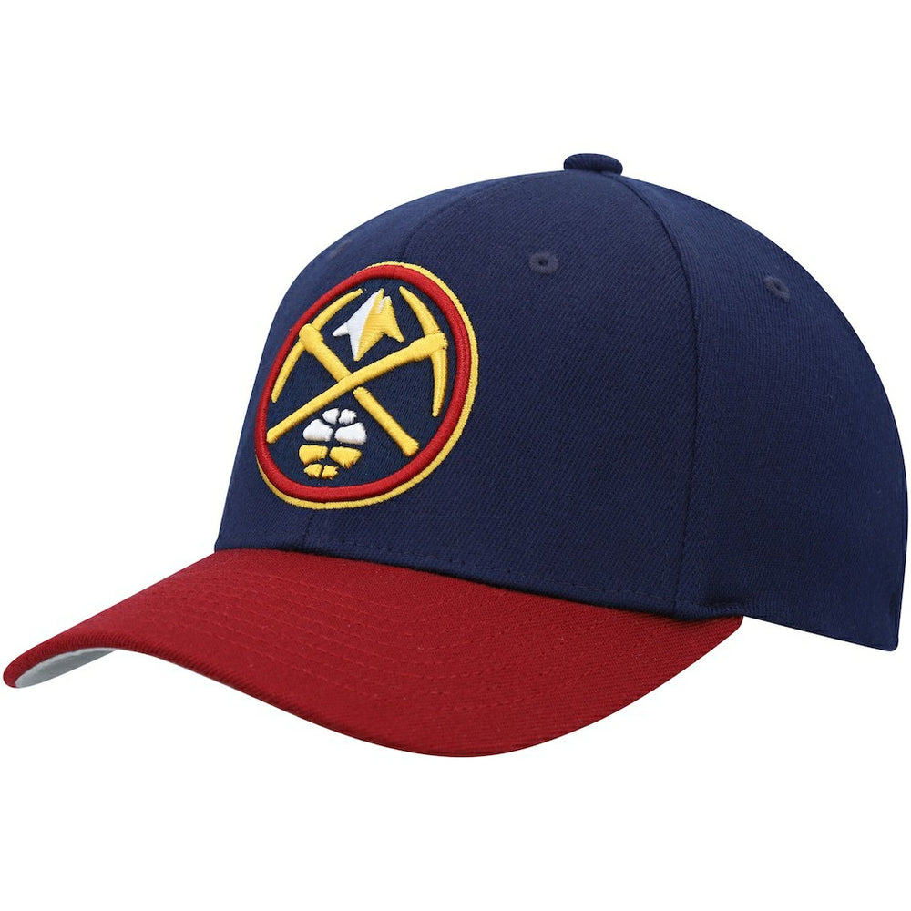 Mitchell & Ness - Denver Nuggets MVP Team Two-Tone 2.0 Stretch-Snapback Hat - Navy/Red