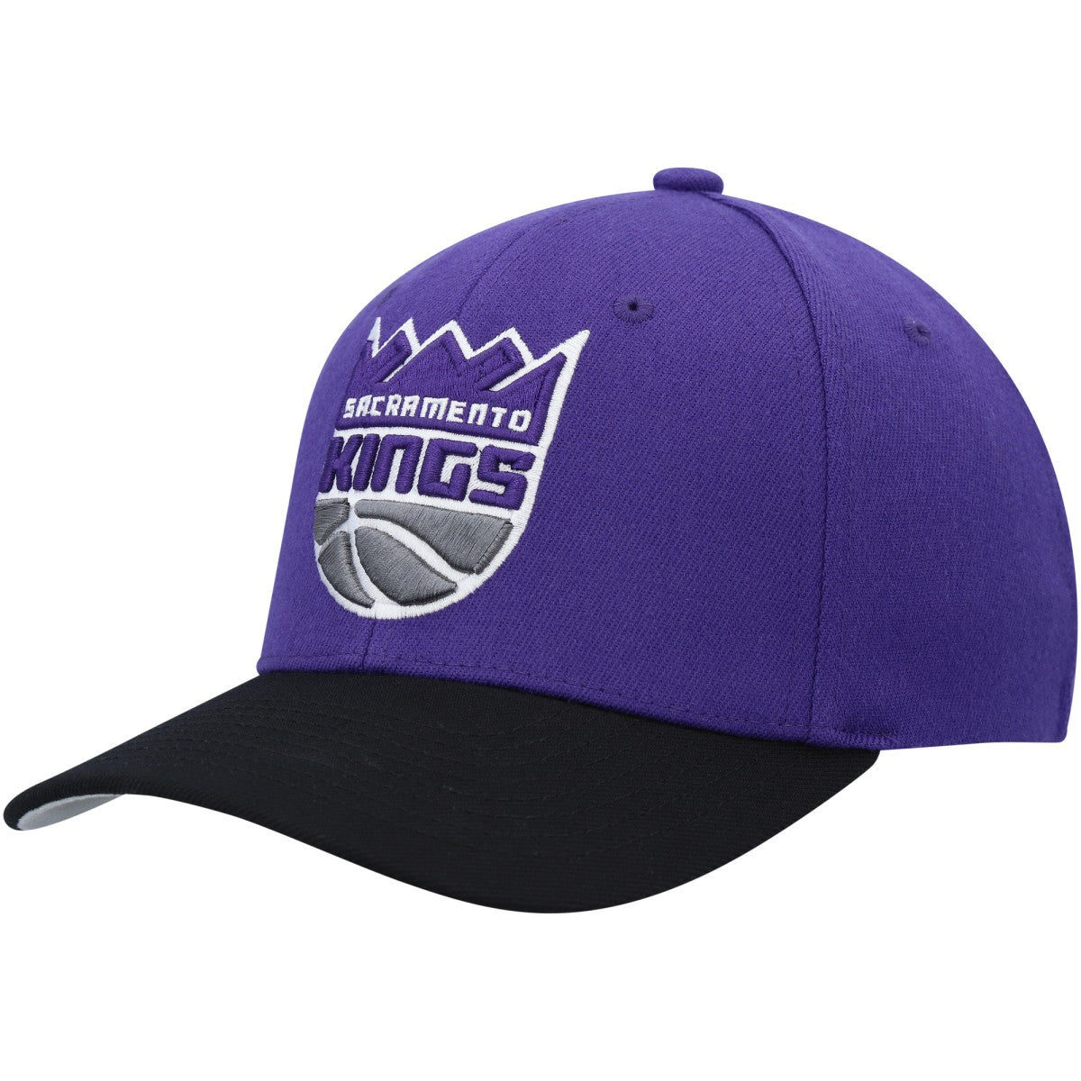 Mitchell & Ness - Sacramento Kings MVP Team Two-Tone 2.0 Stretch-Snapback Hat - Purple/Black