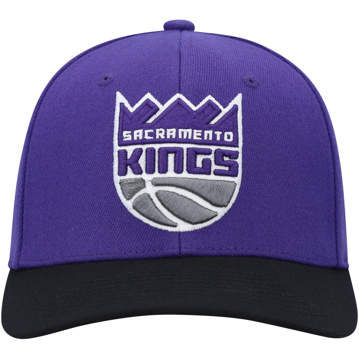 Mitchell & Ness - Sacramento Kings MVP Team Two-Tone 2.0 Stretch-Snapback Hat - Purple/Black