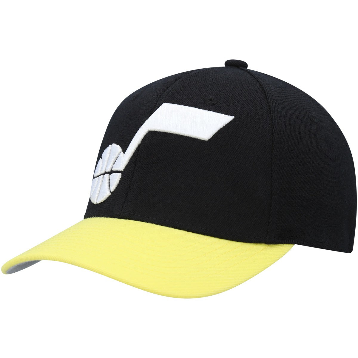 Mitchell & Ness - Utah Jazz MVP Team Two-Tone 2.0 Stretch-Snapback Hat - Black/Gold