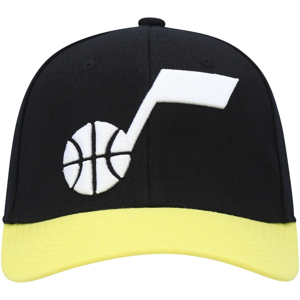 Mitchell & Ness - Utah Jazz MVP Team Two-Tone 2.0 Stretch-Snapback Hat - Black/Gold