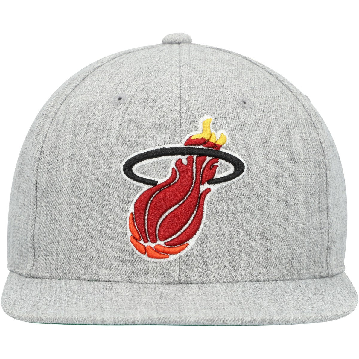 Mitchell & Ness - Miami Heat Hardwood Classics 2.0 Snapback Hat - Heather Gray