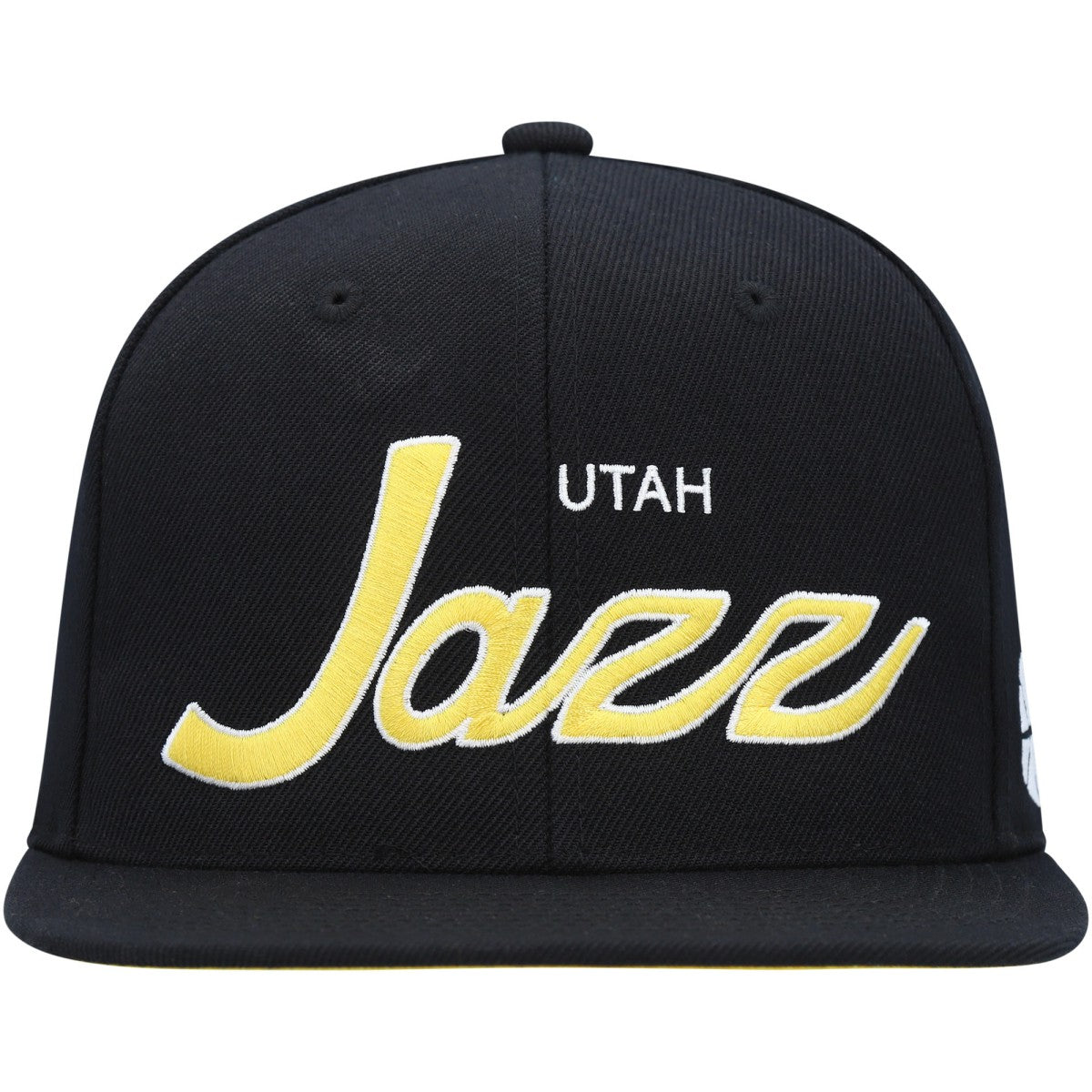Mitchell & Ness - Utah Jazz Hardwood Classics Script 2.0 Snapback Hat - Black