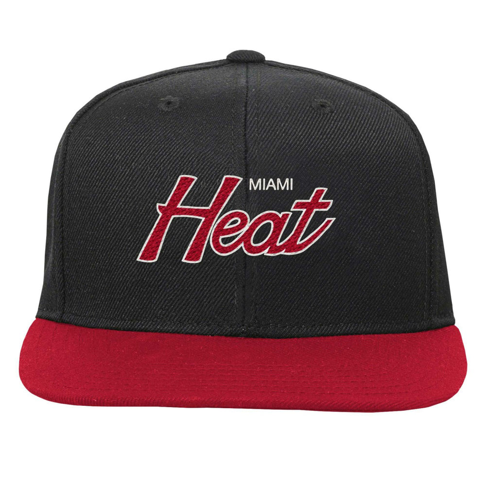 Mitchell & Ness - Miami Heat Youth Team Script Snapback Hat - Black