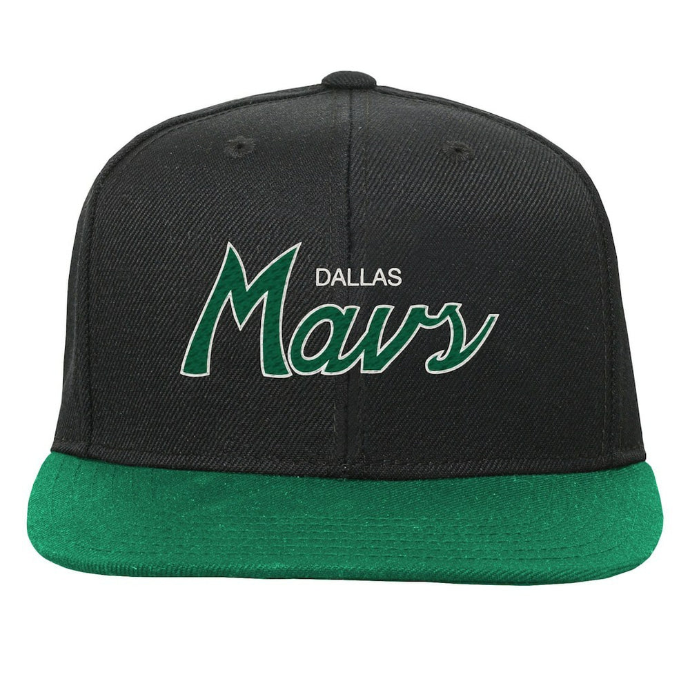 Mitchell & Ness - Dallas Mavericks Youth Team Script Snapback Hat - Black