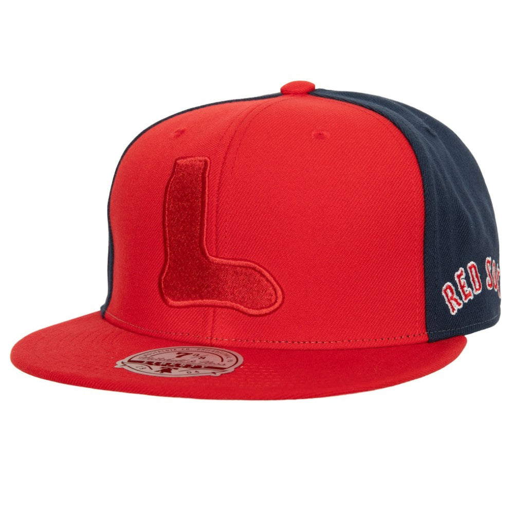Boston Red Sox Mitchell & Ness Bases Loaded Fitted Hat On Sale