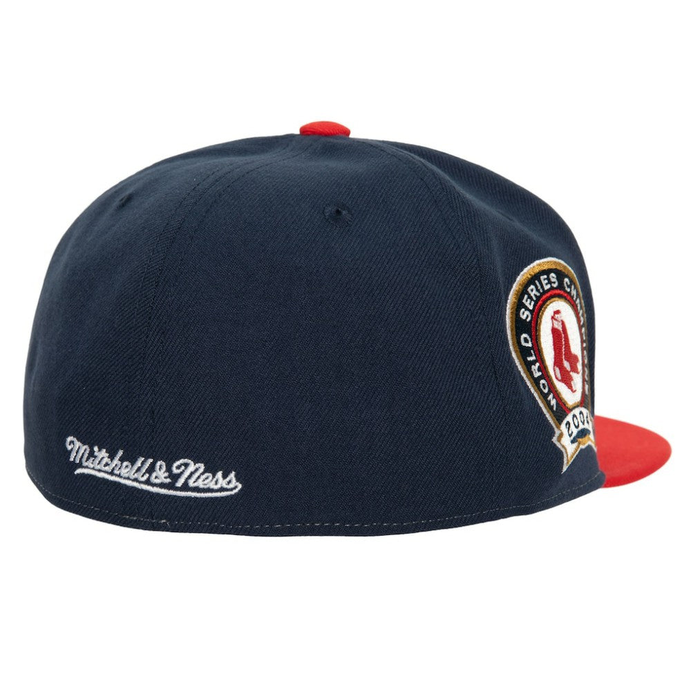 Boston Red Sox Mitchell & Ness Bases Loaded Fitted Hat On Sale