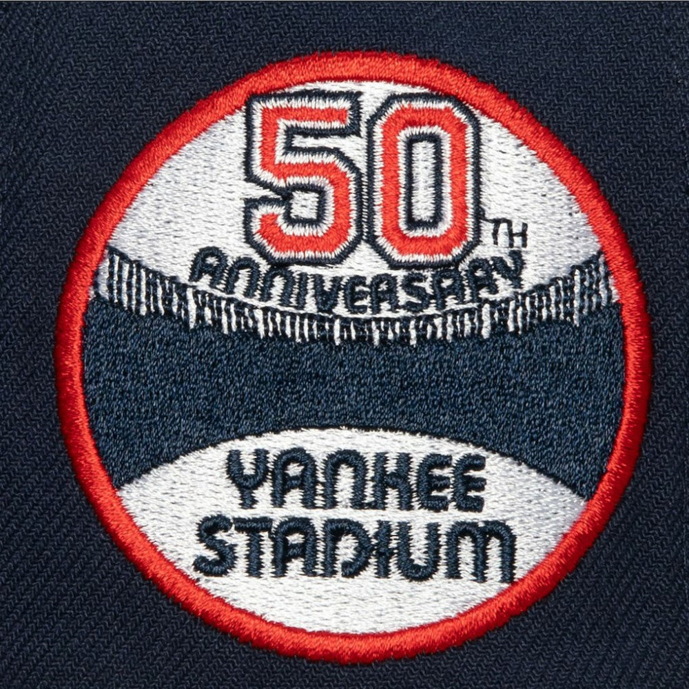 New York Yankees Mitchell & Ness Yankee Stadium 50th Anniversary Homefield Fitted Hat Clearance