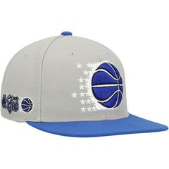 Mitchell & Ness - Orlando Magic Hardwood Classics Essentials 2.0 Snapback Hat - Gray/Blue