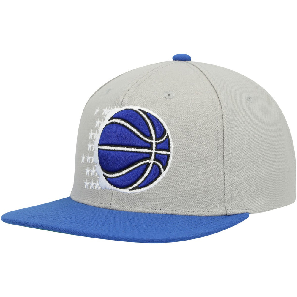 Mitchell & Ness - Orlando Magic Hardwood Classics Essentials 2.0 Snapback Hat - Gray/Blue
