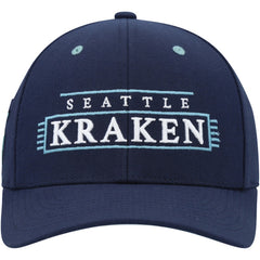 Seattle Kraken Mitchell & Ness LOFI Pro Snapback Hat Deep Sea Blue
