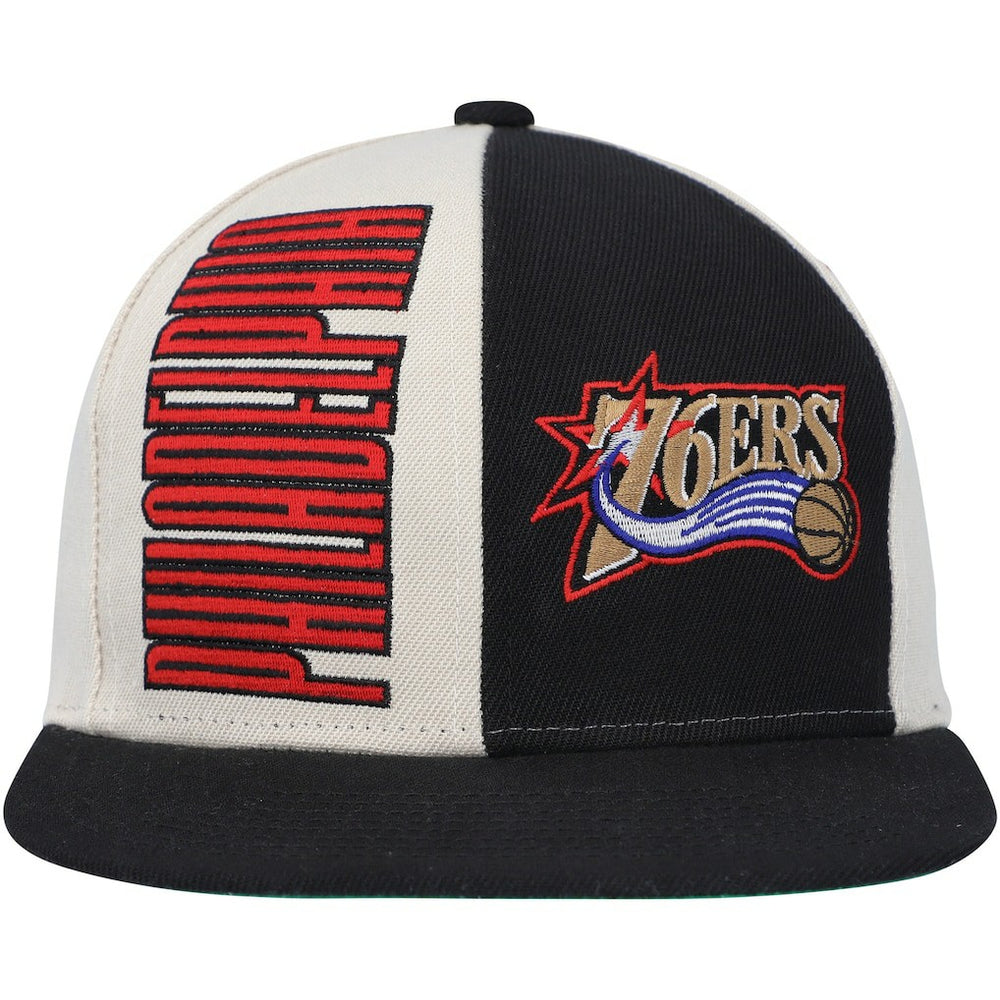 Mitchell & Ness - Philadelphia 76ers Hardwood Classics Pop Snapback Hat - Cream