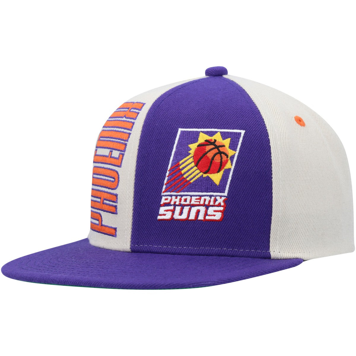 Mitchell & Ness - Phoenix Suns Hardwood Classics Pop Snapback Hat - Cream/Purple