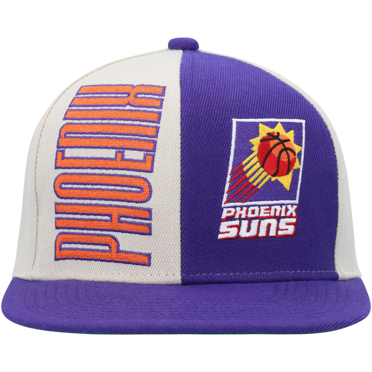 Mitchell & Ness - Phoenix Suns Hardwood Classics Pop Snapback Hat - Cream/Purple