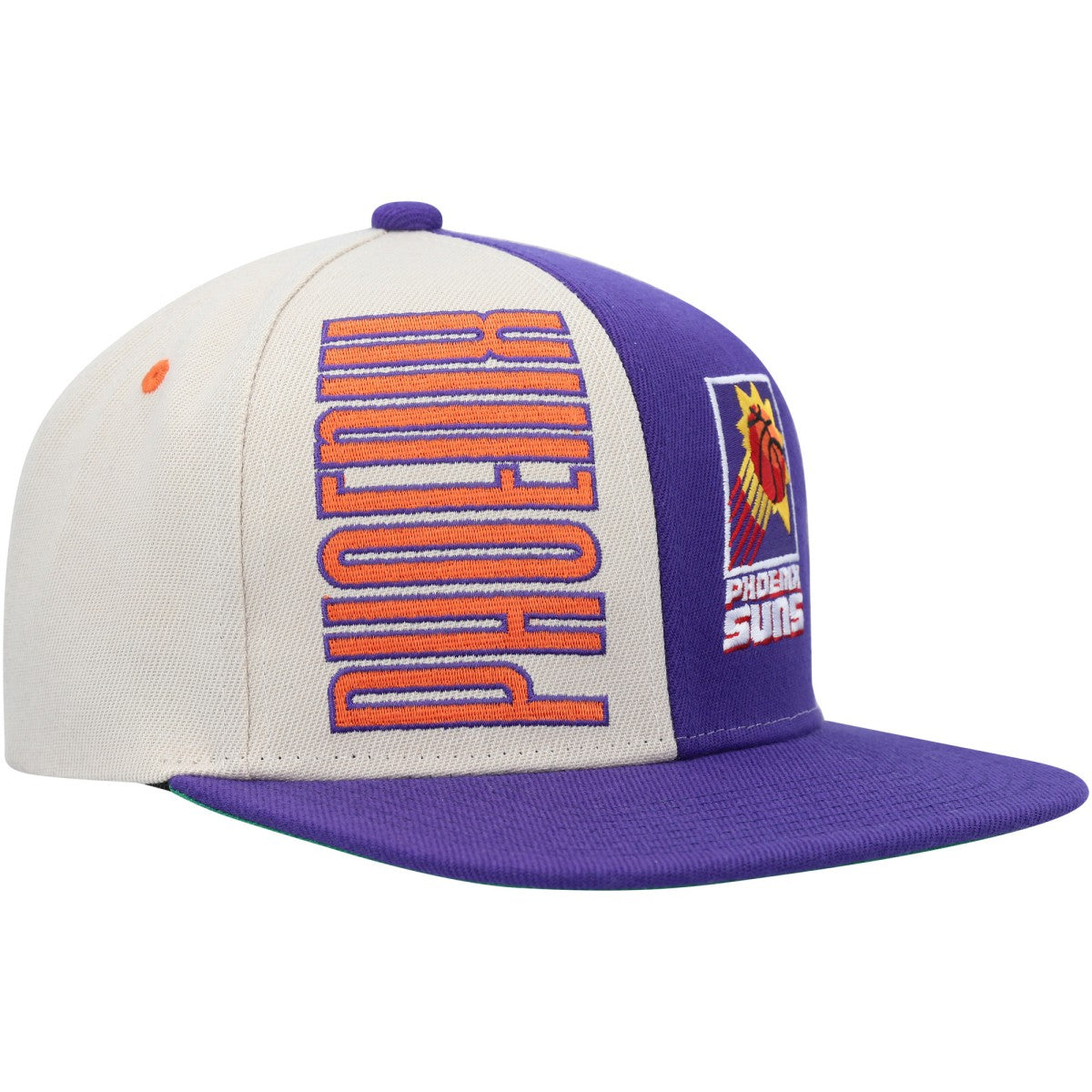 Mitchell & Ness - Phoenix Suns Hardwood Classics Pop Snapback Hat - Cream/Purple
