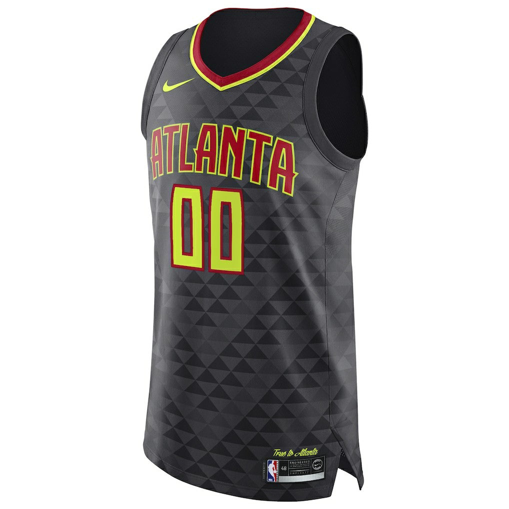 Nike - Atlanta Hawks Authentic Custom Jersey Black - Icon Edition