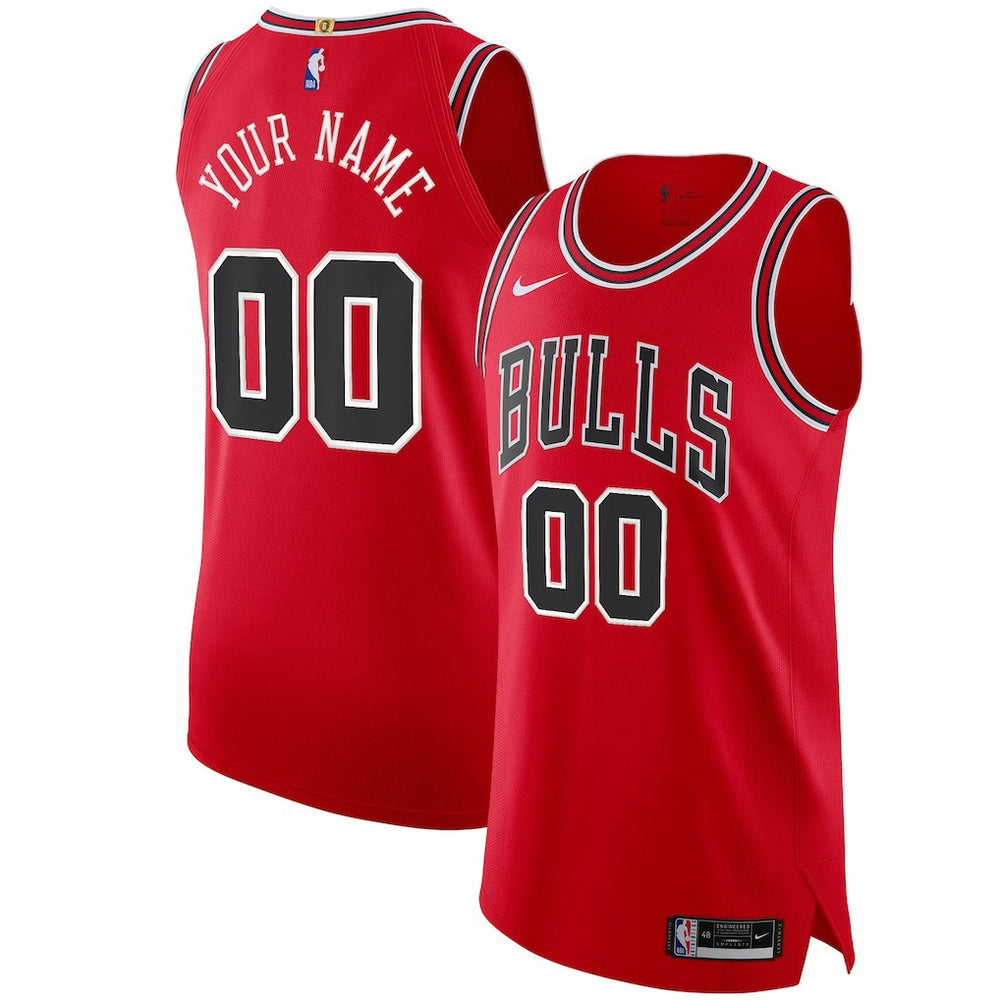 Nike - Chicago Bulls Authentic Custom Jersey Red - Icon Edition