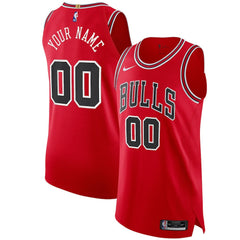 Nike - Chicago Bulls Authentic Custom Jersey Red - Icon Edition