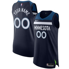 Nike - Minnesota Timberwolves Authentic Custom Jersey Navy - Icon Edition