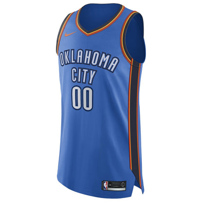 Oklahoma City Thunder Authentic Custom Jersey Blue - Icon Edition | NBA Jerseys