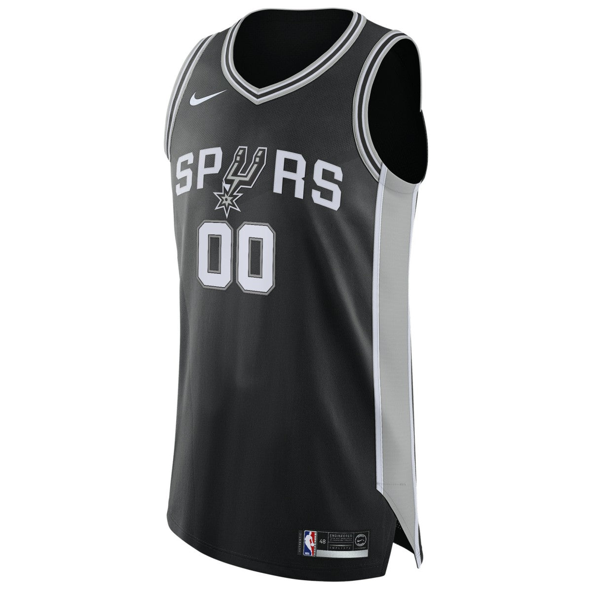 San Antonio Spurs Authentic Custom Jersey Black - Icon Edition | NBA Jerseys
