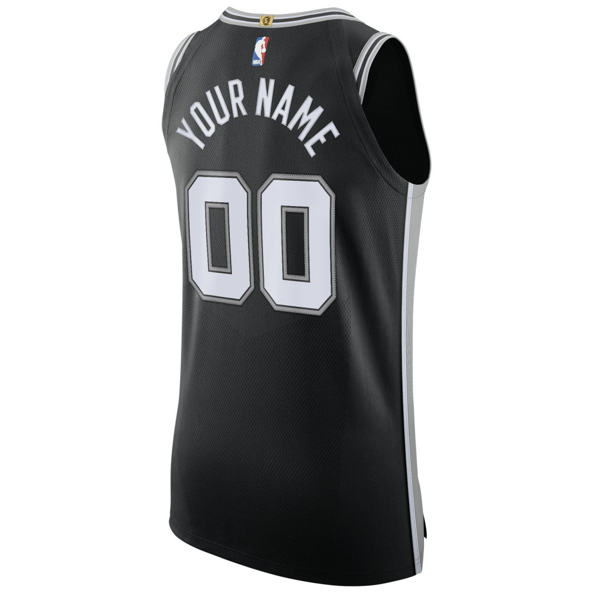 San Antonio Spurs Authentic Custom Jersey Black - Icon Edition | NBA Jerseys