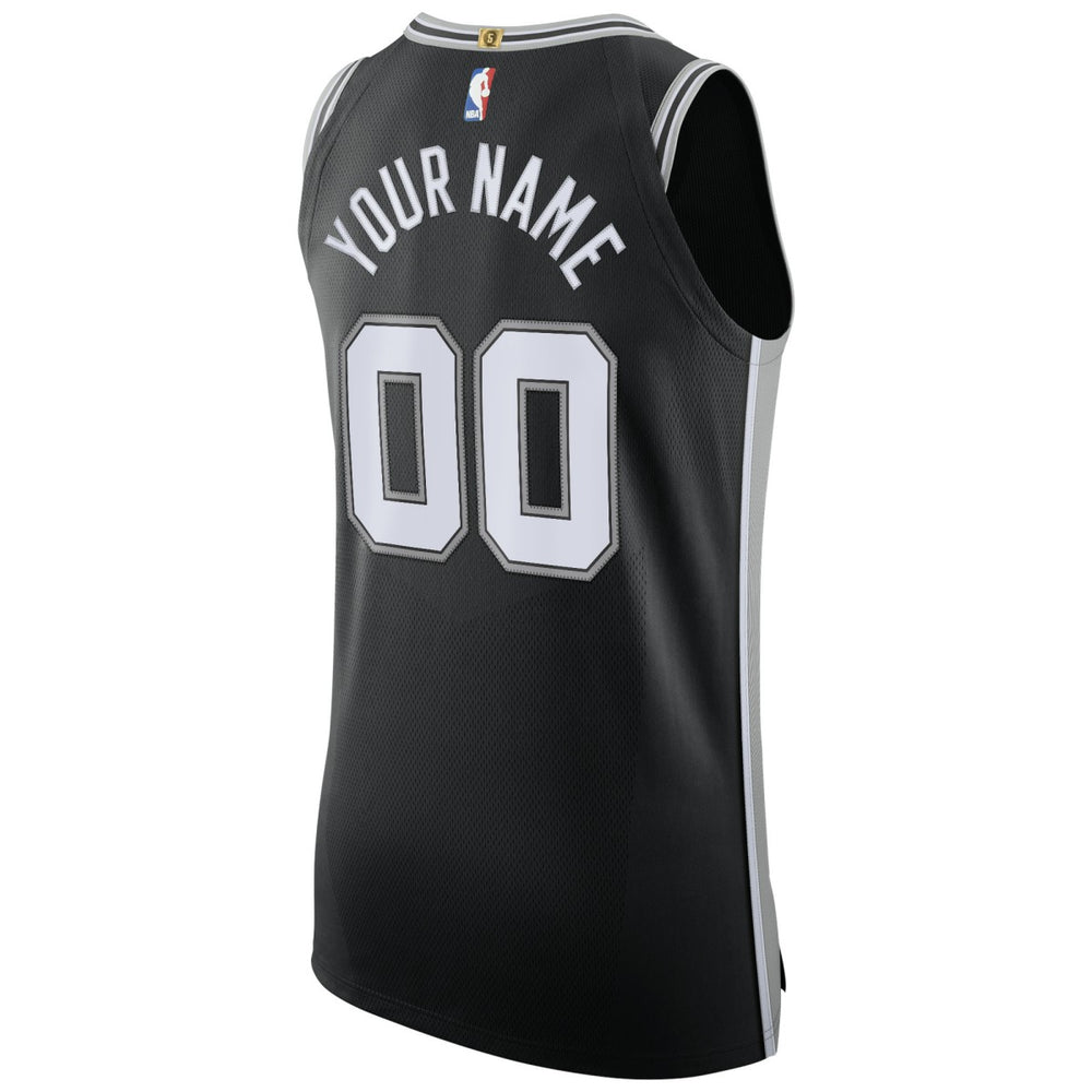 Nike - San Antonio Spurs Authentic Custom Jersey Black - Icon Edition