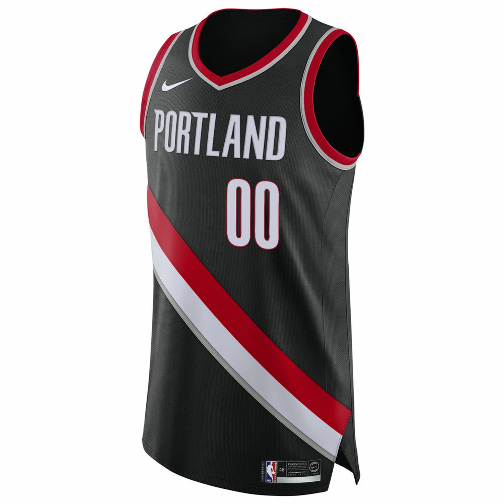 Nike - Portland Trail Blazers 2020/21 Authentic Custom Jersey Black - Icon Edition