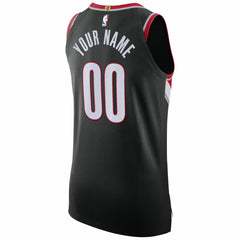 Nike - Portland Trail Blazers 2020/21 Authentic Custom Jersey Black - Icon Edition