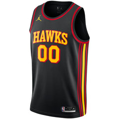 NBA - Atlanta Hawks Jordan Brand Swingman Custom Jersey - Statement Edition - Black