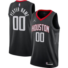 NBA - Houston Rockets Jordan Brand Swingman Custom Jersey - Statement Edition - Black
