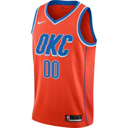 Oklahoma City Thunder Jordan Brand Swingman Custom Jersey - Statement Edition - Orange cheap | NBA Jerseys