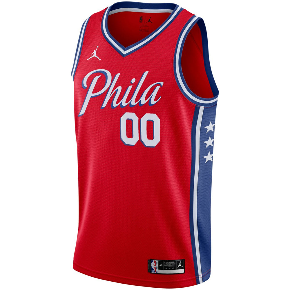 NBA - Philadelphia 76ers Jordan Brand Swingman Custom Jersey - Statement Edition - Red