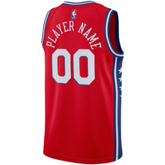NBA - Philadelphia 76ers Jordan Brand Swingman Custom Jersey - Statement Edition - Red