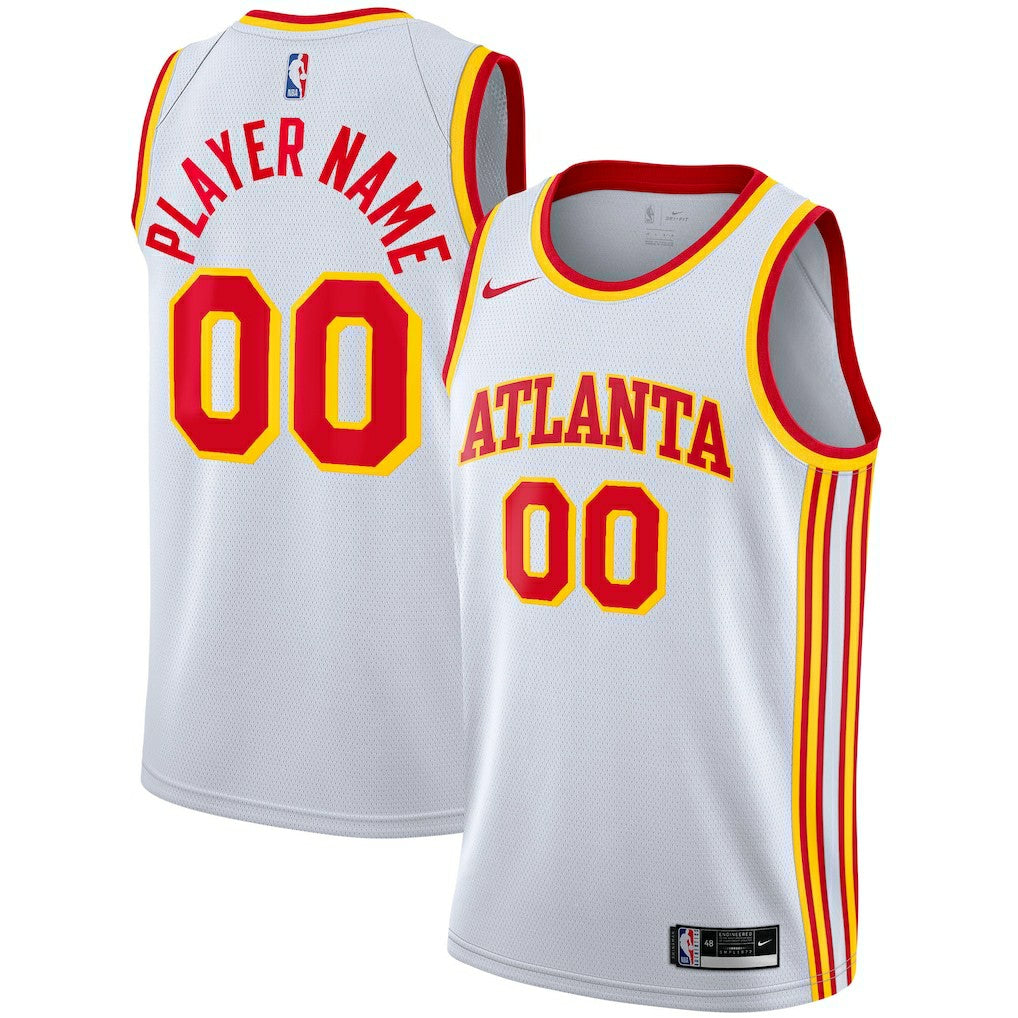 Atlanta Hawks 2020/21 Swingman Custom Jersey - Association Edition - White | NBA Jerseys