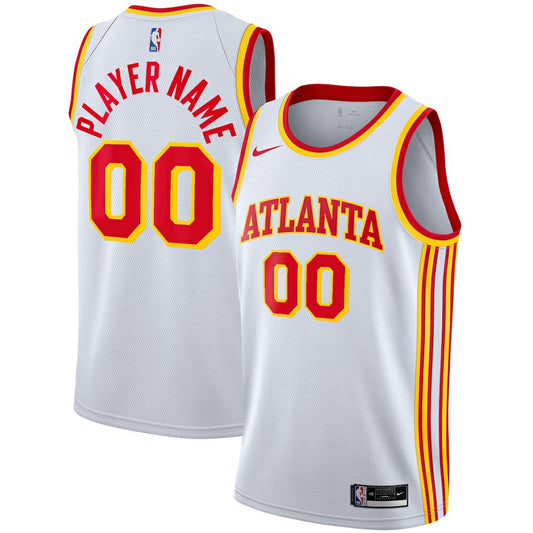 Atlanta Hawks 2020/21 Swingman Custom Jersey - Association Edition - White | NBA Jerseys