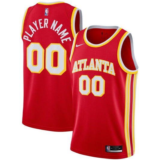 Atlanta Hawks 2020/21 Swingman Custom Jersey - Icon Edition - Red | NBA Jerseys