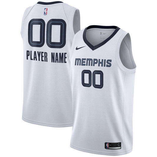 Memphis Grizzlies 2020/21 Swingman Custom Jersey - Association Edition - White | NBA Jerseys