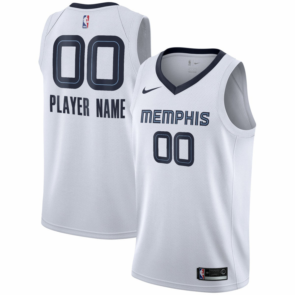Nike - Memphis Grizzlies 2020/21 Swingman Custom Jersey - Association Edition - White