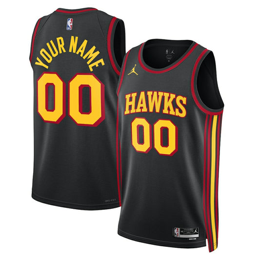 Atlanta Hawks Jordan Brand Unisex 2022/23 Swingman Custom Jersey - Statement Edition - Black shop | NBA Jerseys