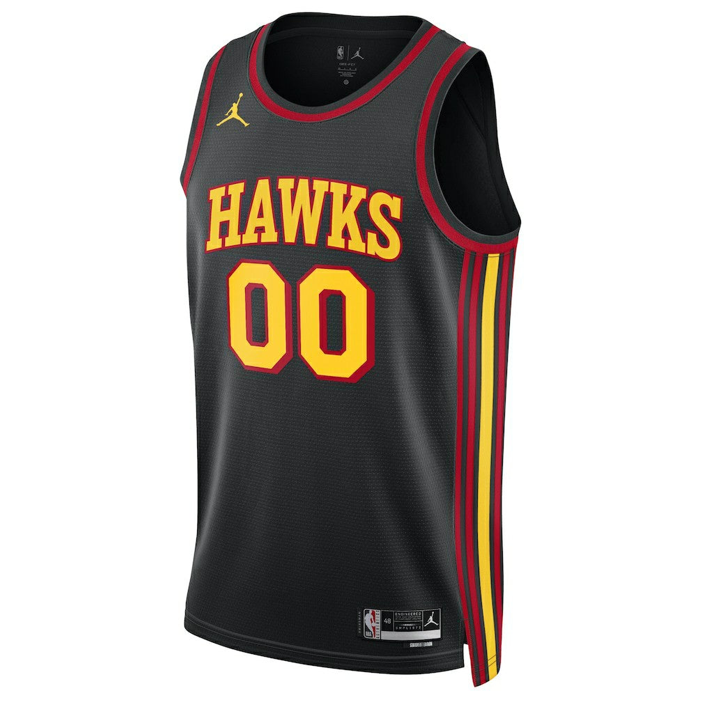 NBA - Atlanta Hawks Jordan Brand Unisex 2022/23 Swingman Custom Jersey - Statement Edition - Black