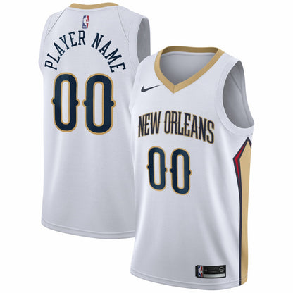 New Orleans Pelicans 2020/21 Swingman Custom Jersey - Association Edition - White | NBA Jerseys