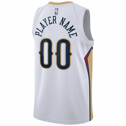 New Orleans Pelicans 2020/21 Swingman Custom Jersey - Association Edition - White | NBA Jerseys